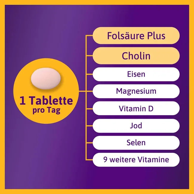 Femibion® 1 Frühschwangerschaft Nahrungsergänzung فيميبيون مكمل غذائي للحمل المبكر 56 قطعة