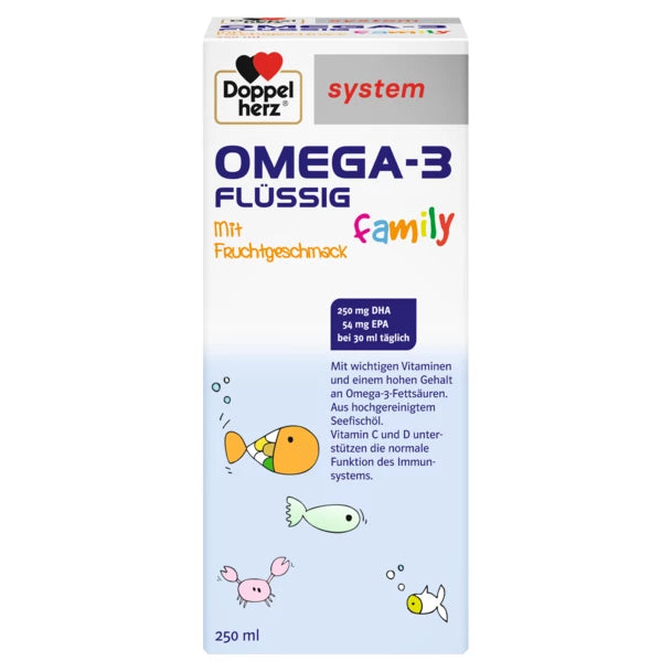 OMEGA-3 family FLÜSSIG أوميغا 3 على شكل سائل للعائلة