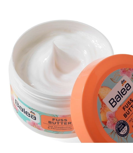 Fußbutter Sheabutter & Pfirsichkernöl   زبدة القدمين، زبدة الشيا وزيت نواة الخوخ