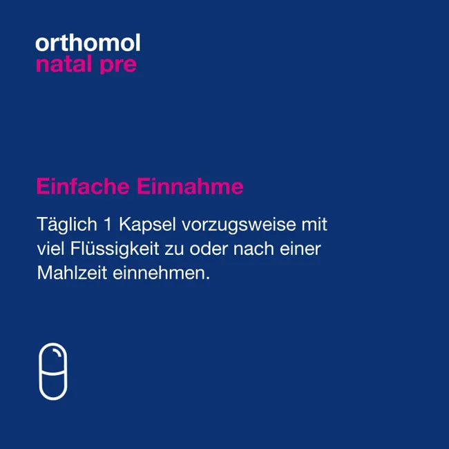 Orthomol Natal pre Kapseln 30   أورثومول 30 كبسولة للسيدات الراغبات فى انجاب الاطفال
